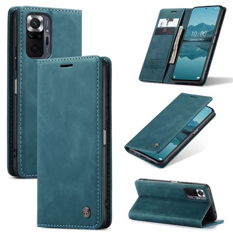 Caseme Xiaomi Redmi Note 10 Pro Soft Slim Magnetic Flip Leather Wallet