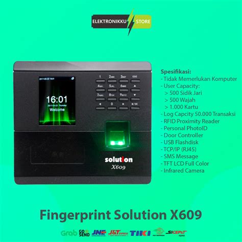 Jual Mesin Absensi Fingerprint Solution X Absen Absensi Sidik Jari