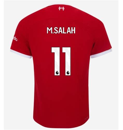 Mohamed Salah Liverpool Home Soccer Jersey Player Version