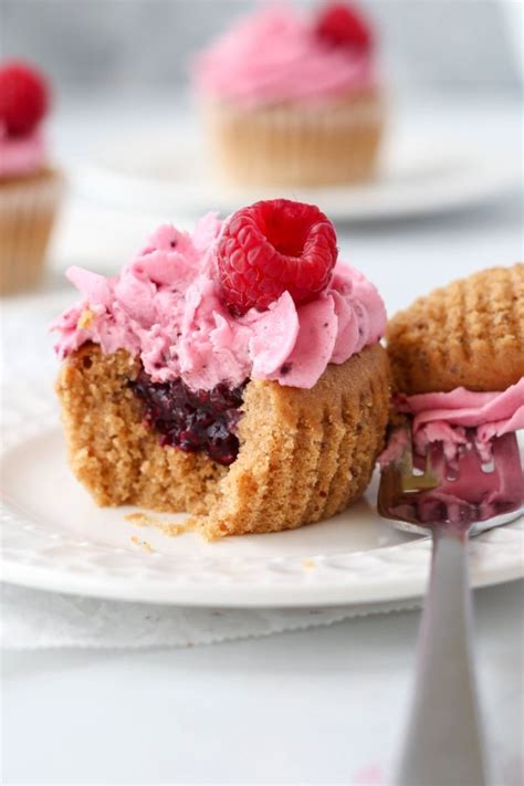 Vegan Lemon Raspberry Jam Filled Cupcakes Savor The Spoonful Recipe