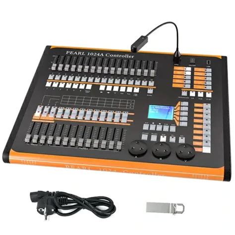 Black Orange Grand Console Dmx And Midi Operator Channel Light