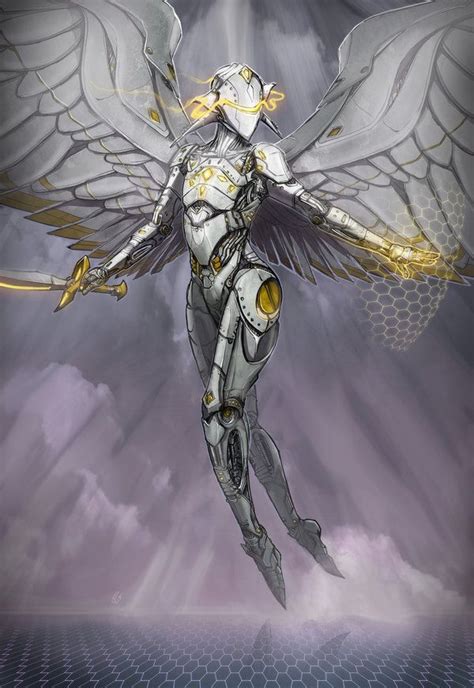 Platinum Angel By Deems In 2020 Sci Fi Concept Art Angel Art