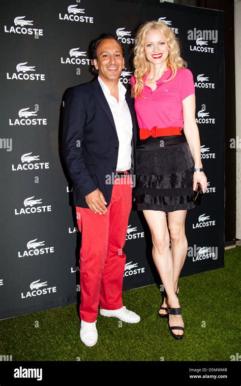 Sanjiv Singh And Franziska Knuppe At Lacoste Store Opening At Neuer