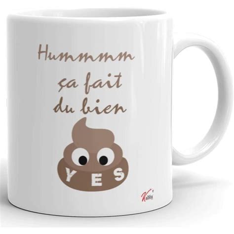 Mug Humour Café Penses À Faire Caca Ça Fait Du Bien Tasse Céramique