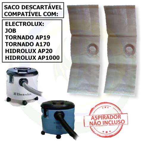 Saco Descart Vel Para Aspirador De P Electrolux Tornado A Ap