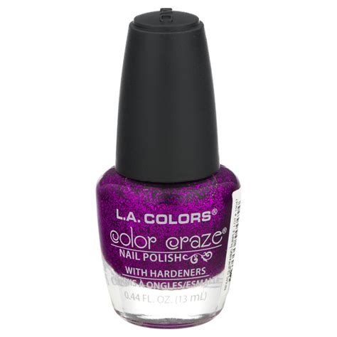 La Colors Color Craze Nail Polish Glistening Purple 044 Fl Oz