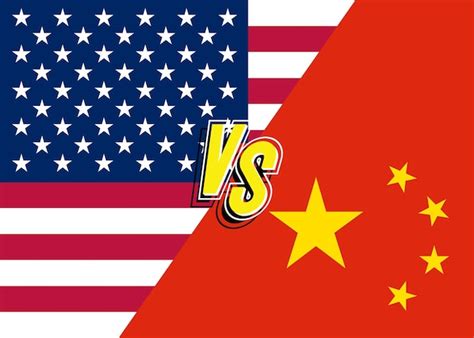 Premium Vector Trade War Concept Usa Vs China Conflict Between