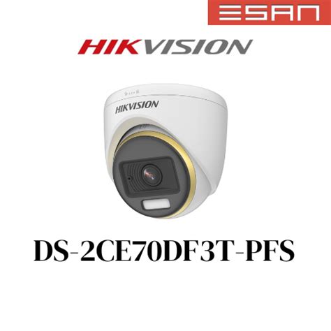 HIKVISION DS 2CE70DF3T PFS 2MP COLORVU INDOOR AUDIO FIXED TURRET CAMERA