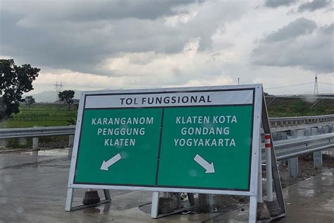 Dibuka Fungsional Panjang Ruas Jalan Tol Solo Yogyakarta Bertambah