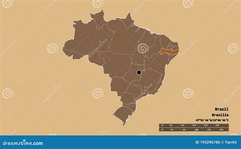 Localiza O Do Estado De Pernambuco No Brasil Padr O Ilustra O Stock