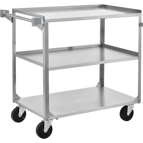 Shelf Stainless Steel Utility Cart X X Lb Capacity Ebay