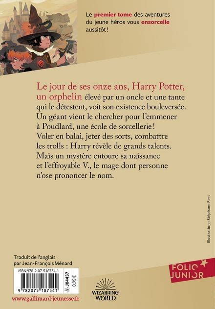 Harry Potter à LÉcole Des Sorciers Couverture édition 25 Ans