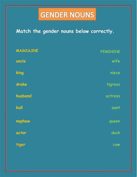 273752 Gender Nouns Nikkikimon Liveworksheets