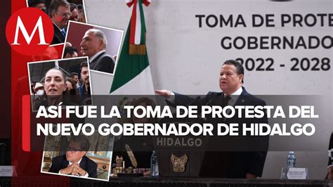 Corcholatas Asisten A Toma De Protesta De Julio Menchaca Gobernador De Hidalgo Youtube