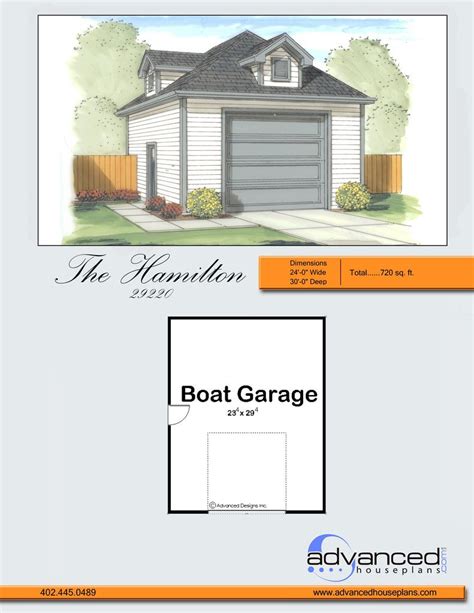 Hamilton Boat Garage By Advanced House Plans