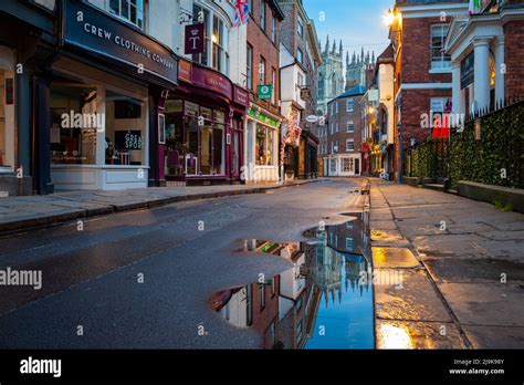 Dawn On Low Petergate In York City Centre North Yorkshire England