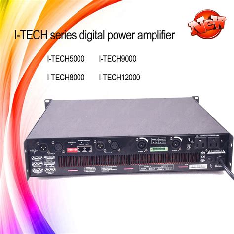 I Tech 9000HD Digital 2 Canales Del Amplificador Audio DJ Profesional