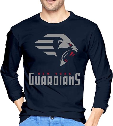 N New York Guardians Long Sleeve Crew Neck T Shirt Shirts Casual Tops