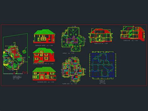 Habita O Residencial Em Autocad Baixar Cad Kb Bibliocad