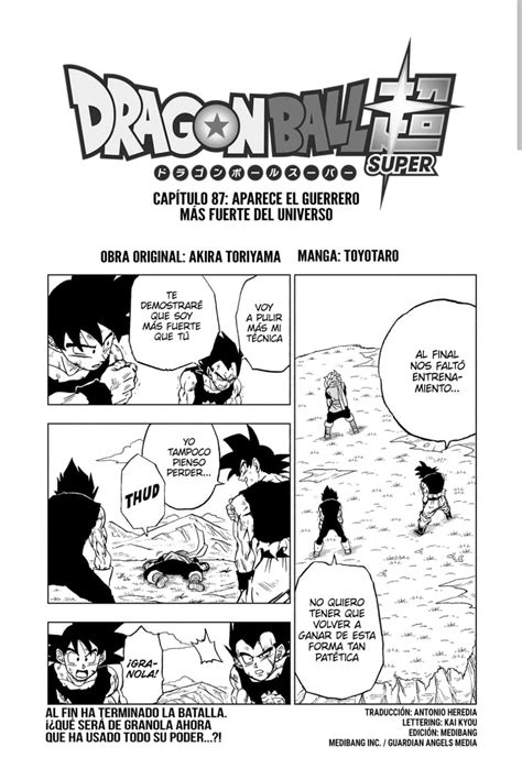 Dragon Ball Super Manga 87 Español Completo