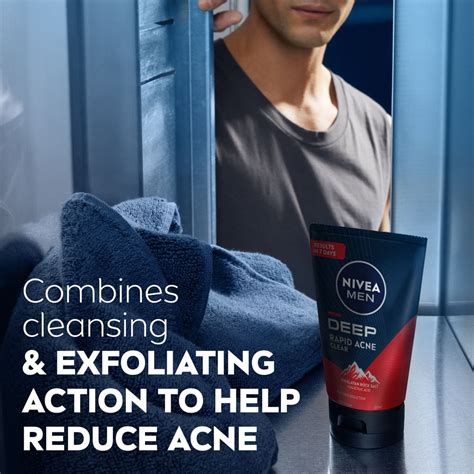 150ml DEEP Rapid Acne Clear Face Wash NIVEA MEN