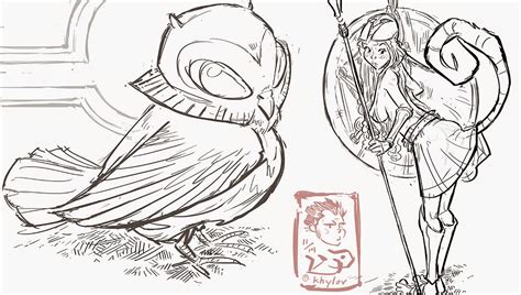 khylov: Athena's Owl - sketches