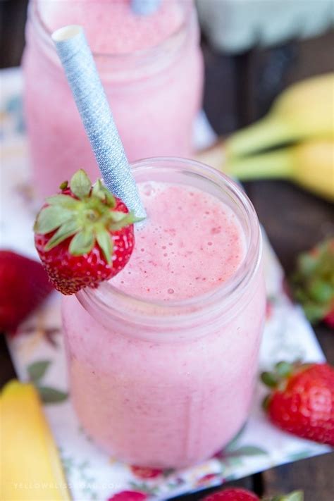 Recette De Smoothie Aux Fraises Et Aux Bananes