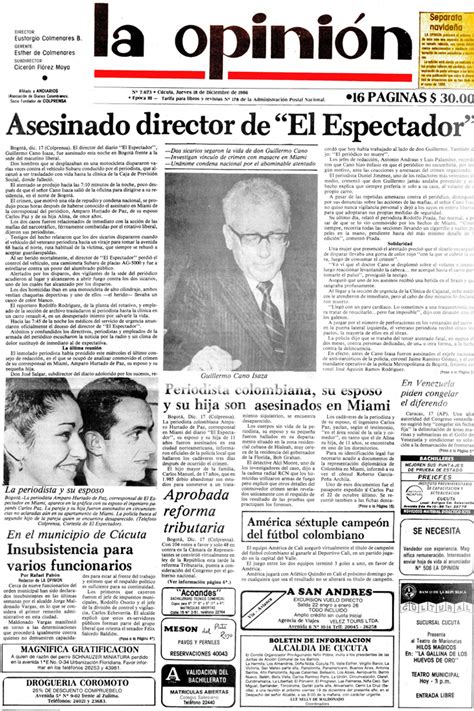 Se cumplen 32 años del asesinato del director de El Espectador