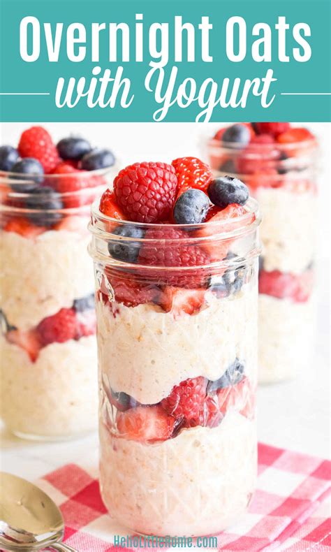 Overnight Oats with Yogurt (Easy Recipe) | Hello Little Home