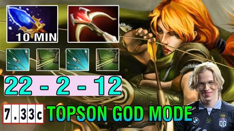 Topson Windranger Midlane Vs Pangolier New Patch Update 7 33 New Meta