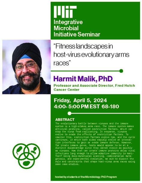 Mit Integrative Microbiology Initiative Seminar Apr 05 2024 Mit Microbiology Program