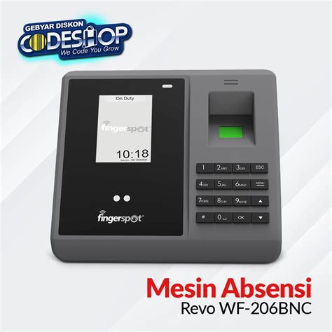 Jual Fingerspot Revo WF 206BNC Mesin Absensi Fingerprint Sidik Jari