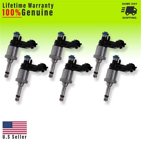 6x Fuel Injectors 12638530 For GM Chevrolet Camaro Traverse GMC Acadia