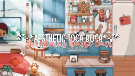 Aesthetic Toca Boca Christmas Modern Mansion House Tour With Voice