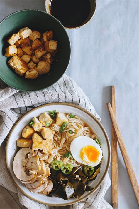 Easy Ramen Bowl with Kombu Dashi and Tofu | The Awesome Green