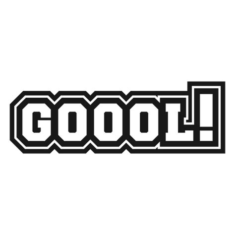 Goool Word Sticker PNG SVG Design For T Shirts