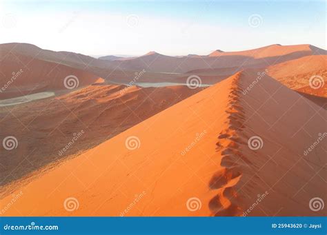 Sunrise in Namib Desert Dunes Stock Photo - Image of light, africa: 25943620