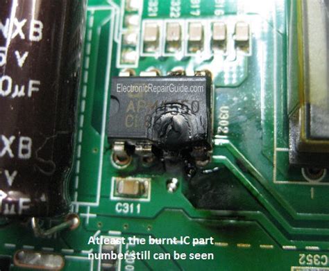 lg lcd monitor repair-burnt apm4550 ic