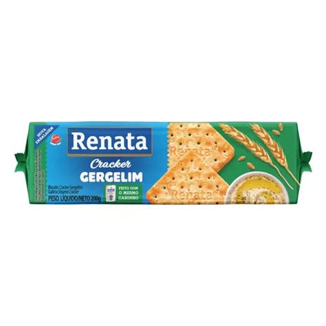 Biscoito Cream Cracker Gergelim Renata Pacote G Mercadolivre