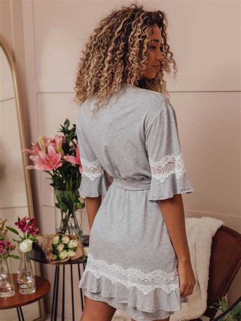 Robe Tranquilidade Curto Mescla Oui Lingerie Peças feitas à mão muito amor e carinho