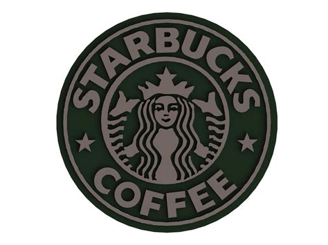 Starbucks Coffee Logo Surface Modeling - 3D Print Model by MRAnyCAD