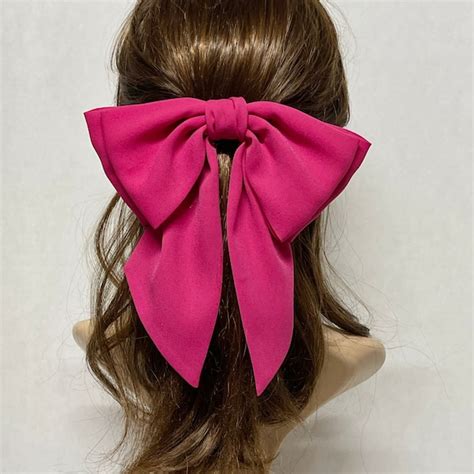 Hot Pink Hair Bow Etsy