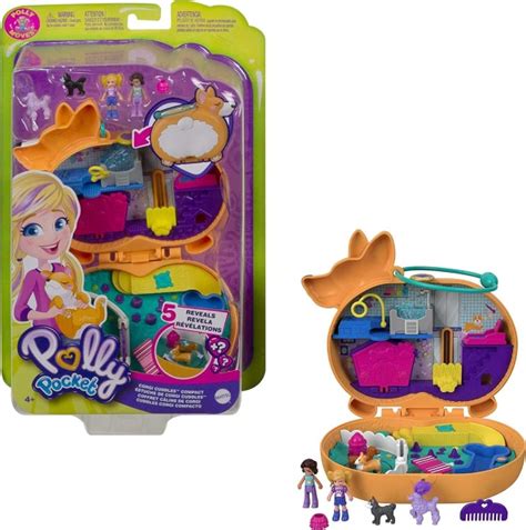 Mirax Hobbies Mattel Gtn14 Polly Pocket Cofre Con Forma De Perro Corgi Cuddles