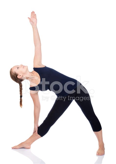 Yoga Utthita Trikonasana Triangle Pose Stock Photo Royalty Free