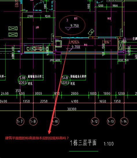 图纸楼层标高怎么看50线标高如何计算如何看图纸标高大山谷图库