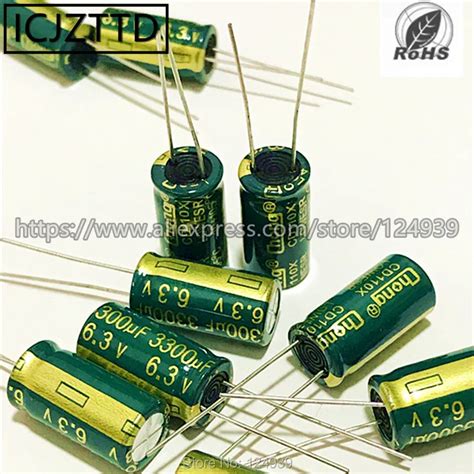 Pces Novo Alum Nio Capacitor Eletrol Tico Dip V Uf V Uf