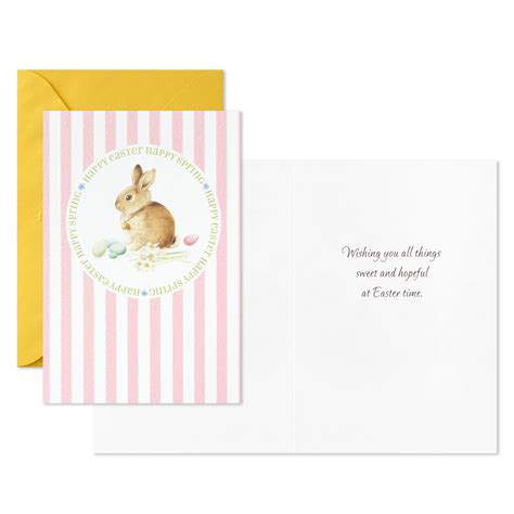 Marjolein Bastin Tulips And Bunny Assorted Easter Cards Pack Of 6