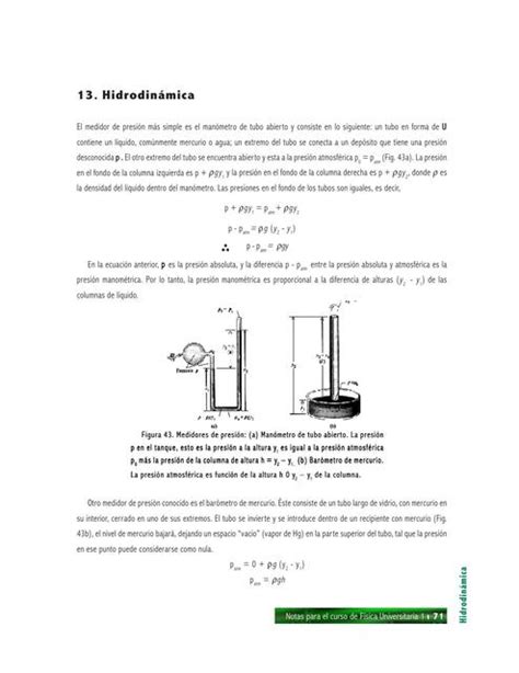 Hidrodinámica Apuntes de Física uDocz