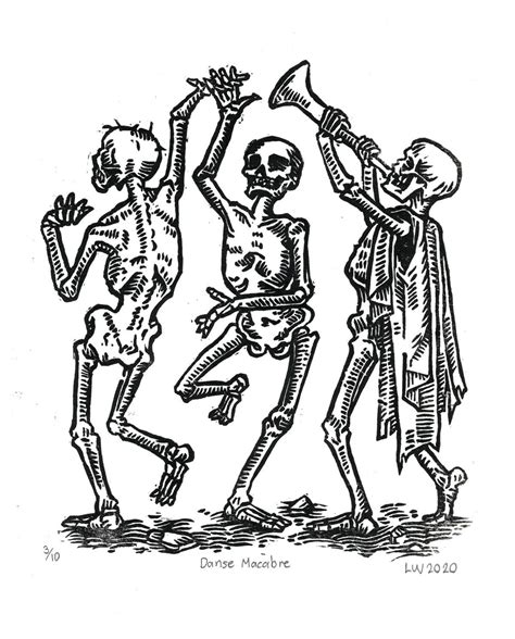 Danse macabre | Medieval tattoo, Dark art tattoo, Woodcut tattoo