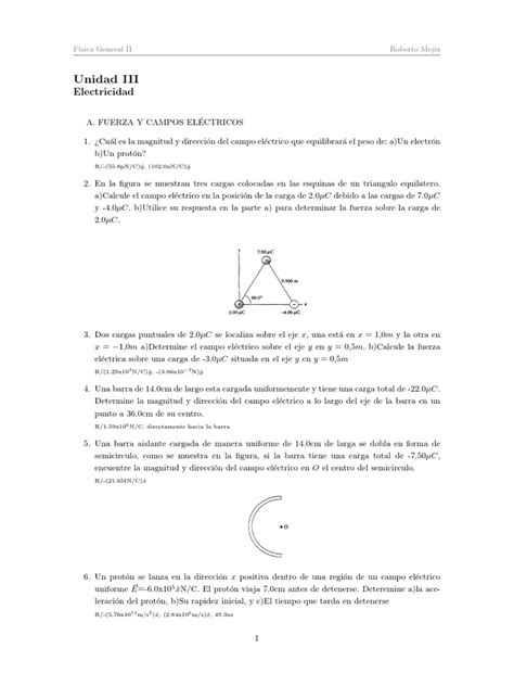 Guia De Ejercicios Electricidad Pdf Condensador Resistor